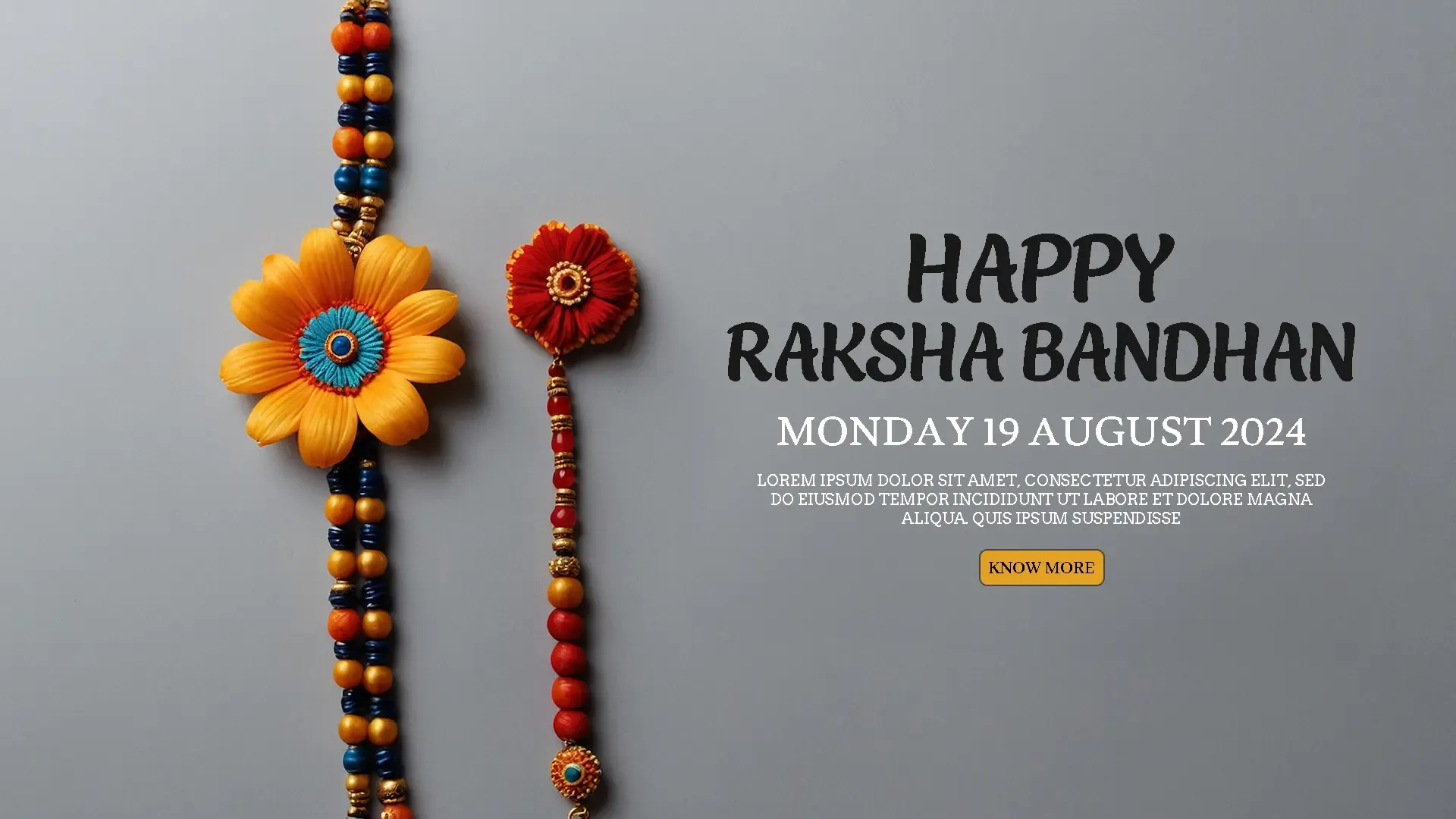 Clean and Chic Raksha Bandhan PSD Design